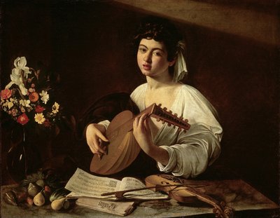 Der Lautenspieler, ca. 1595 von Michelangelo Merisi Caravaggio